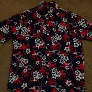 New England Patriots Floral/Hawaiian Shirt